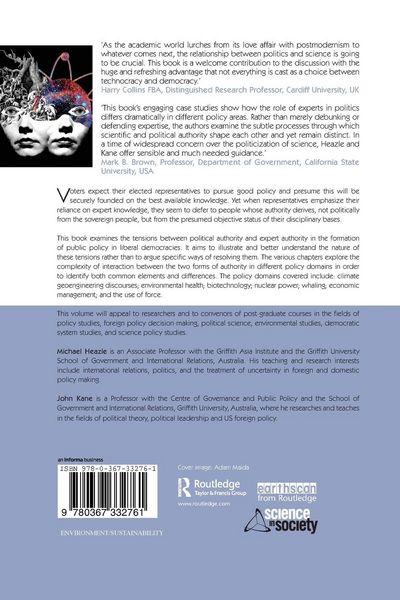 Produktbild: Policy Legitimacy, Science and Political Authority