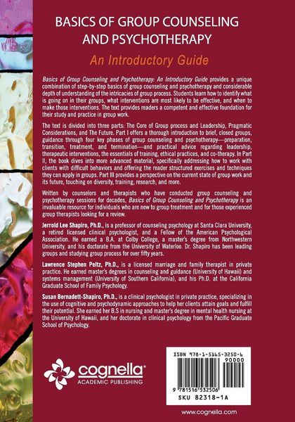 Produktbild: Basics of Group Counseling and Psychotherapy