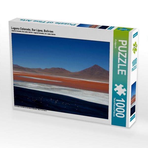 Produktbild: CALVENDO Puzzle Laguna Colorado, Sur L&iacute;pez, Bolivien | 1000 Teile Lege-Gr&ouml;&szlig;e 64 &times; 48 cm Foto-Puzzle f&uuml;r gl&uuml;ckliche Stunden