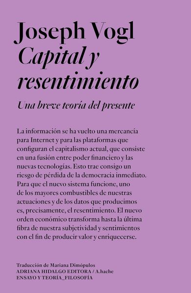 Produktbild: Capital y resentimiento