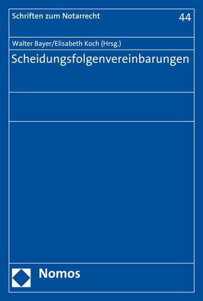 Produktbild: Scheidungsfolgenvereinbarungen