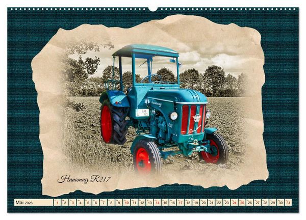 Produktbild: Hanomag Schlepper (Wandkalender 2026 DIN A2 quer), CALVENDO Monatskalender