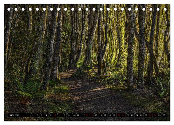 Produktbild: Trauminseln Neuseeland (Tischkalender 2026 DIN A5 quer), CALVENDO Monatskalender