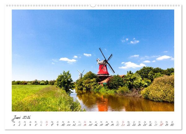 Produktbild: Fischerdorf Greetsiel (hochwertiger Premium Wandkalender 2026 DIN A2 quer), Kunstdruck in Hochglanz