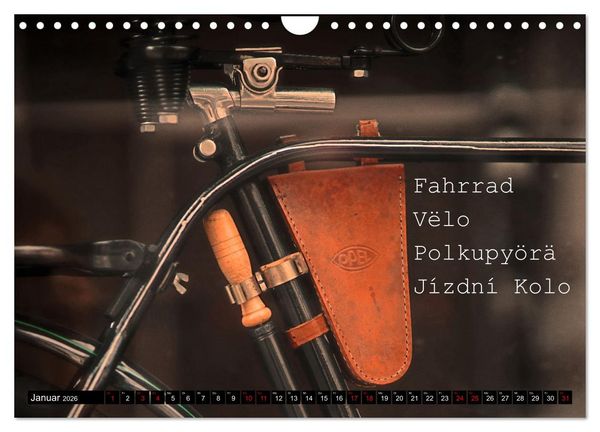 Produktbild: Weltfahrrad (Wandkalender 2026 DIN A4 quer), CALVENDO Monatskalender