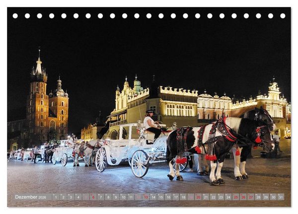 Produktbild: Faszinierendes Krakau (Tischkalender 2026 DIN A5 quer), CALVENDO Monatskalender
