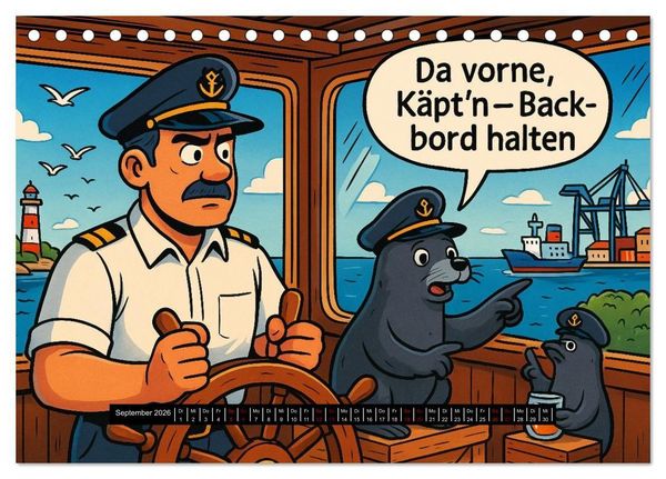 Produktbild: Tierischer Berufsalltag (Tischkalender 2026 DIN A5 quer), CALVENDO Monatskalender