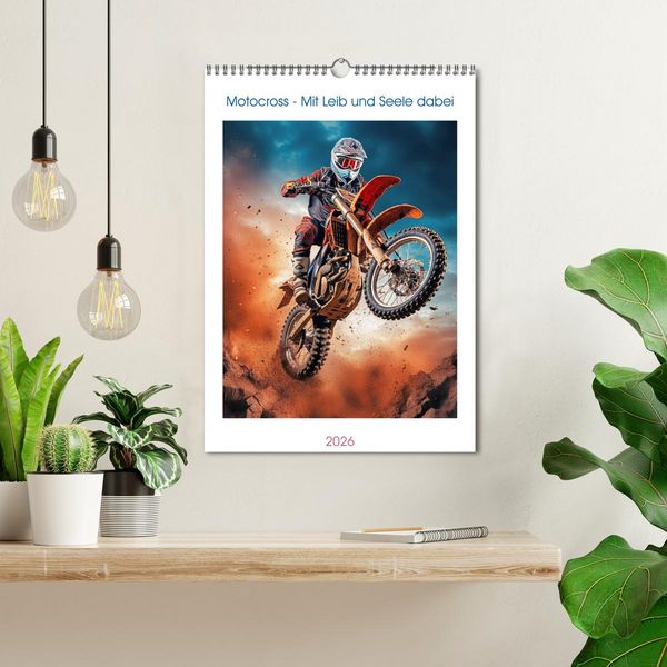 Produktbild: Motocross - Mit Leib und Seele dabei (Wandkalender 2026 DIN A3 hoch), CALVENDO Monatskalender
