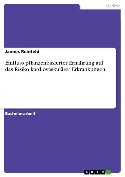 Produktbild: Einfluss pflanzenbasierter Ern&auml;hrung auf das Risiko kardiovaskul&auml;rer Erkrankungen