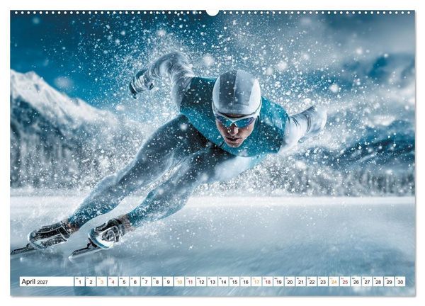 Produktbild: Winterwelten (hochwertiger Premium Wandkalender 2027 DIN A2 quer), Kunstdruck in Hochglanz