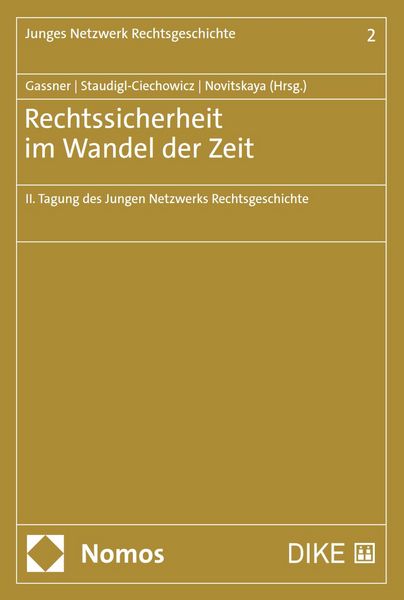 Produktbild: Rechtssicherheit im Wandel der Zeit