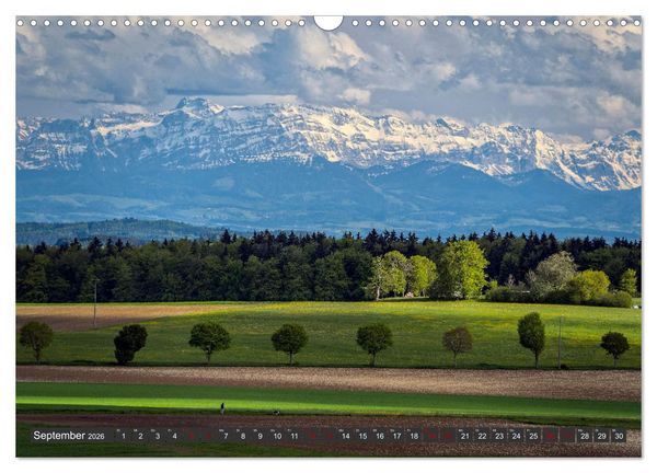 Produktbild: Alpen-Fernsichten von der S&uuml;dwestalb und Oberen Donau (Wandkalender 2026 DIN A3 quer), CALVENDO Monatskalender