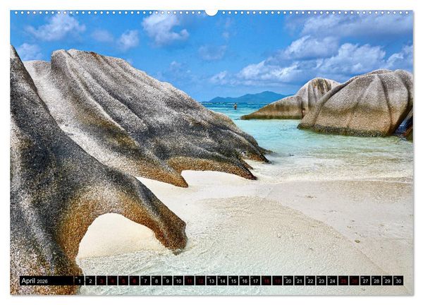 Produktbild: Seychellen Paradies 2026 (hochwertiger Premium Wandkalender 2026 DIN A2 quer), Kunstdruck in Hochglanz