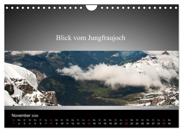 Produktbild: Panorama Schweiz (Wandkalender 2026 DIN A4 quer), CALVENDO Monatskalender