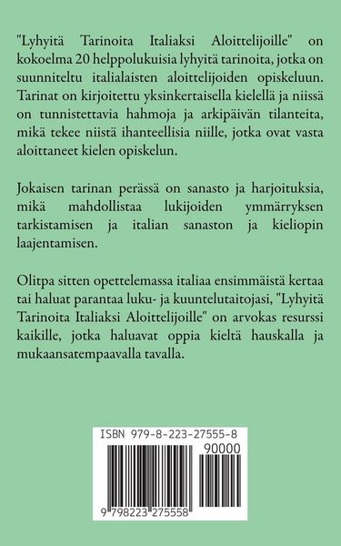 Produktbild: Lyhyit&auml; Tarinoita Italiaksi Aloittelijoille