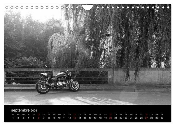 Produktbild: Une moto de caract&egrave;re (Calendrier mural 2026 DIN A4 vertical), CALVENDO calendrier mensuel