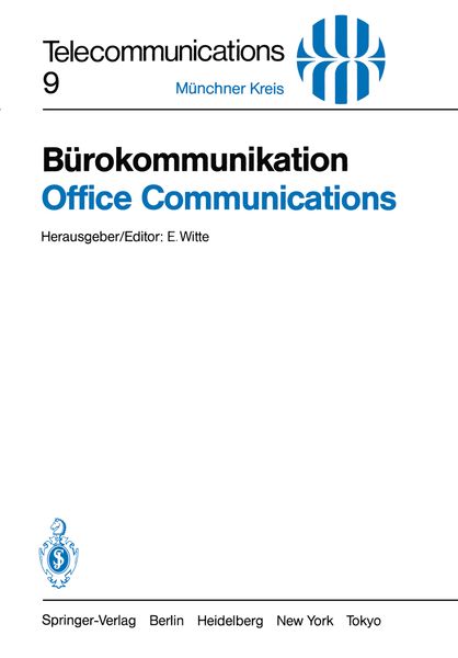 Bürokommunikation / Office Communications, Taschenbuch von , Springer Berlin, 9783540124597