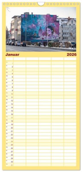 Produktbild: Familienplaner 2026 - Ostwestfalen - Paderborn mit 5 Spalten (Wandkalender, 21 x 45 cm) CALVENDO