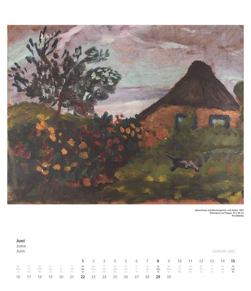 Produktbild: Paula Modersohn-Becker 2025 - Kunstkalender - Wandkalender