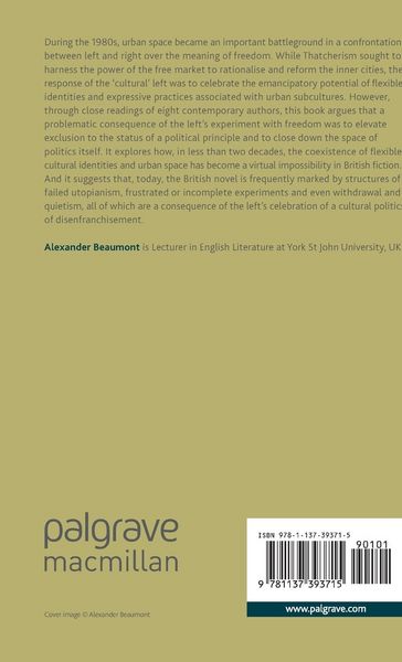 Produktbild: Contemporary British Fiction and the Cultural Politics of Disenfranchisement