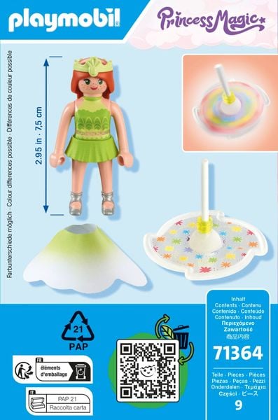 PLAYMOBIL 71364 - Princess Magic - Himmlischer Regenbogenkreisel mit Prinzessin