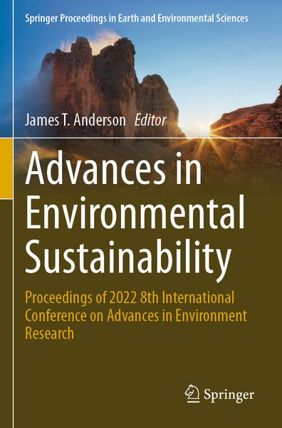 Produktbild: Advances in Environmental Sustainability