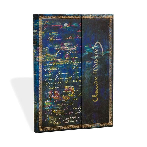 Produktbild: Hardcover Notizbuch Monet (Seerosen), Brief an Morisot, Midi, Liniert