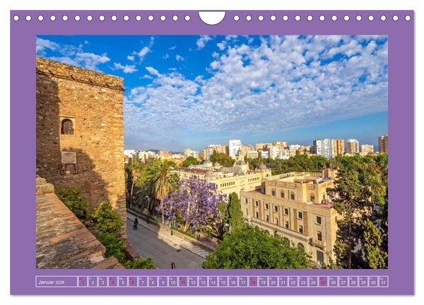 Produktbild: Ein Herz f&uuml;r M&aacute;laga (Wandkalender 2026 DIN A4 quer), CALVENDO Monatskalender