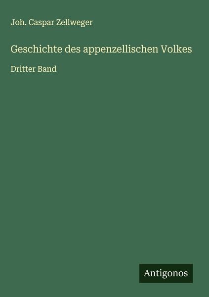 Produktbild: Geschichte des appenzellischen Volkes