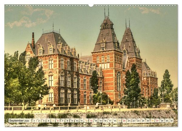 Produktbild: Amsterdam um 1900 (hochwertiger Premium Wandkalender 2026 DIN A2 quer), Kunstdruck in Hochglanz