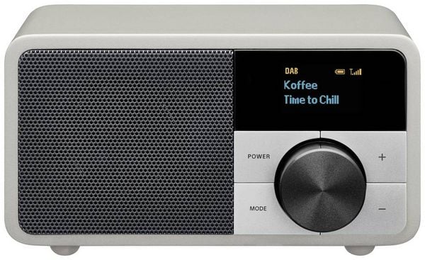 Produktbild: Sangean Genuine Mini DDR-7 Tischradio DAB+, UKW AUX, Bluetooth&reg; Silber