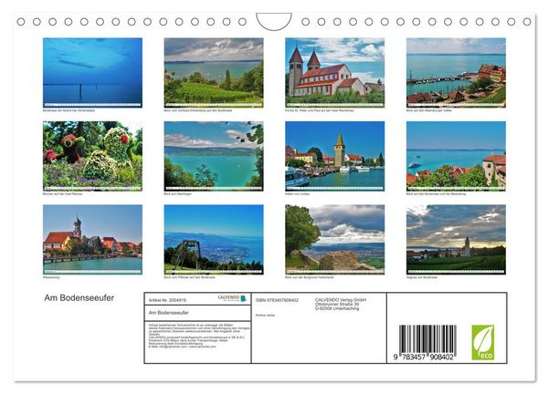 Produktbild: Am Bodenseeufer (Wandkalender 2026 DIN A4 quer), CALVENDO Monatskalender