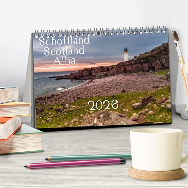 Produktbild: Schottland - Scotland - Alba (Tischkalender 2026 DIN A5 quer), CALVENDO Monatskalender