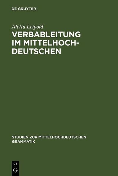 Produktbild: Verbableitung im Mittelhochdeutschen