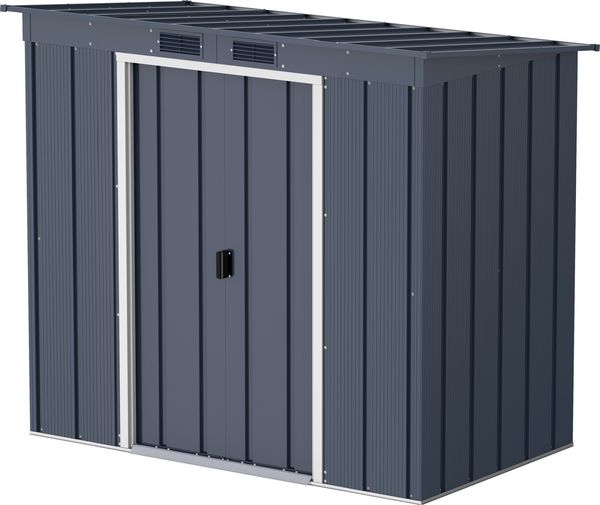 Produktbild: Metall Ger&auml;tehaus 203x113 Gartenhaus Schiebet&uuml;r