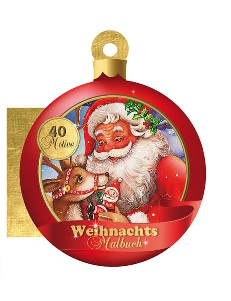 Produktbild: TR&Ouml;TSCH -Weihnachtsmalbuch in Kugelform