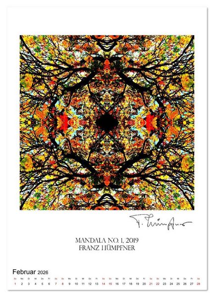 Produktbild: Mandala Artworks - Kunstkalender von Franz Huempfner (Wandkalender 2026 DIN A4 hoch), CALVENDO Monatskalender