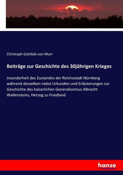 Produktbild: Beitr&auml;ge zur Geschichte des 30j&auml;hrigen Krieges