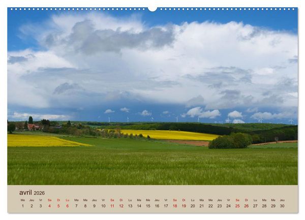 Produktbild: Paysages de l'Yonne (Calendrier mural 2026 DIN A2 vertical) calendrier de bureau