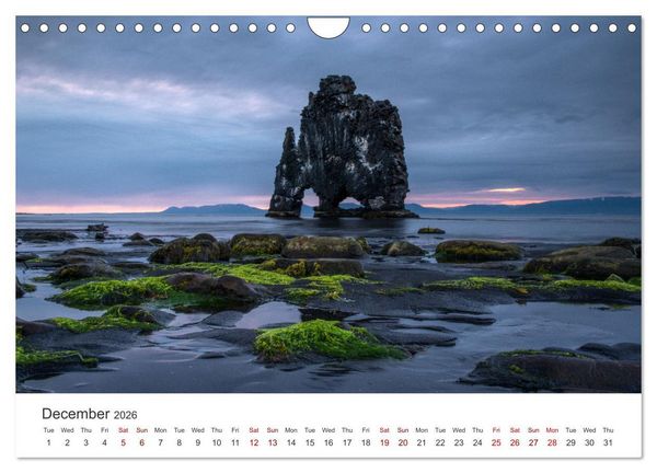 Produktbild: Summer in Iceland (Wall Calendar 2026 DIN A4 landscape), CALVENDO 12 Month Wall Calendar