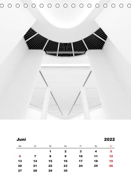 Produktbild: Minimalistische Architektur (Tischkalender 2022 DIN A5 hoch)