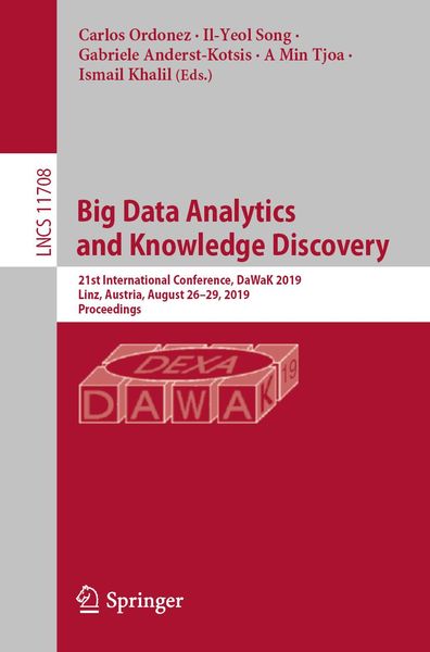 Produktbild: Big Data Analytics and Knowledge Discovery