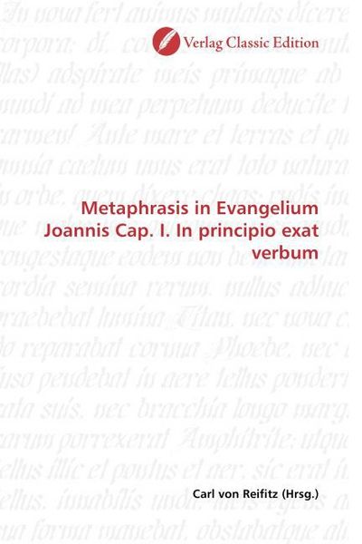 Produktbild: Metaphrasis in Evangelium Joannis Cap. I. In principio exat verbum