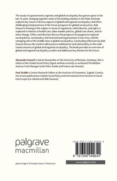 Produktbild: Transformations in Global and Regional Social Policies