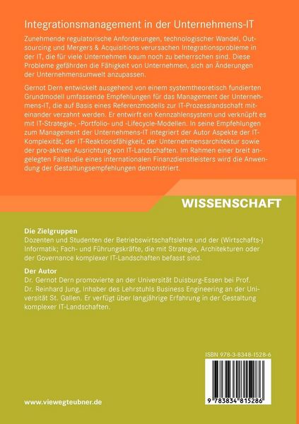 Produktbild: Integrationsmanagement in der Unternehmens-IT