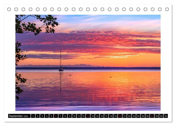 Produktbild: Die M&uuml;ritz - Naturparadies der Mecklenburgischen Seenplatte (Tischkalender 2026 DIN A5 quer), CALVENDO Monatskalender
