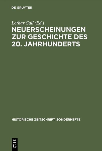 Produktbild: Neuerscheinungen zur Geschichte des 20. Jahrhunderts