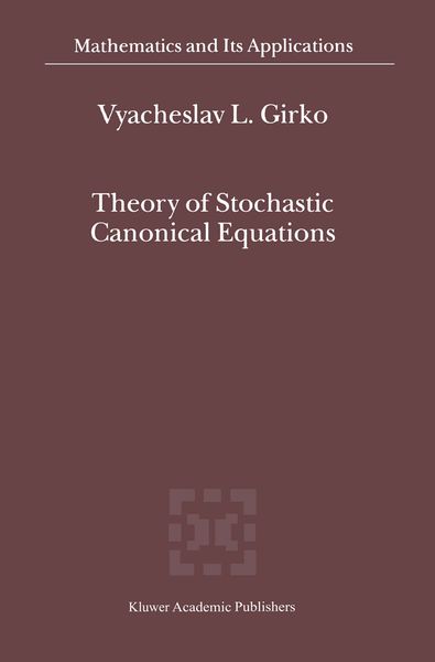 Produktbild: Theory of Stochastic Canonical Equations