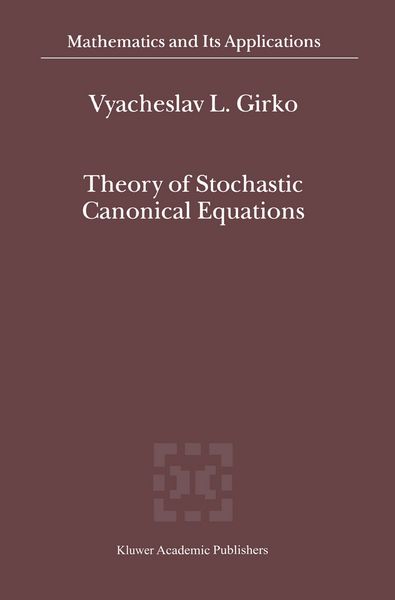 Produktbild: Theory of Stochastic Canonical Equations