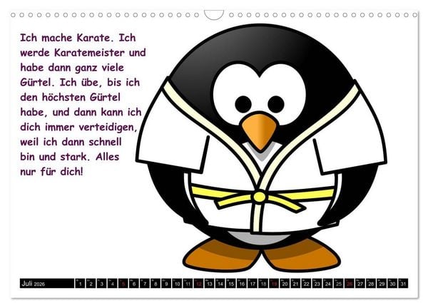 Produktbild: Pinguin-Elfe (Wandkalender 2026 DIN A3 quer), CALVENDO Monatskalender